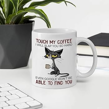 Buy Generic Grumpy Cat Touch My Coffee Mug - 'I'll Slap You So
